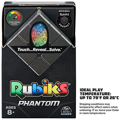 Rubik’s Phantom, 3x3 Cube Advanced Technology Difficult 3D Puzzle Travel Game Stress Relief Fidget Toy Activity Cube for Adults & Kids Ages 8+ - amzGamess