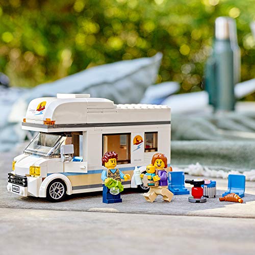 LEGO City Great Vehicles Holiday Camper Van 60283 Toy Car for Kids Ages 5 Plus Years Old, Caravan Motorhome, Gifts for Boys and Girls