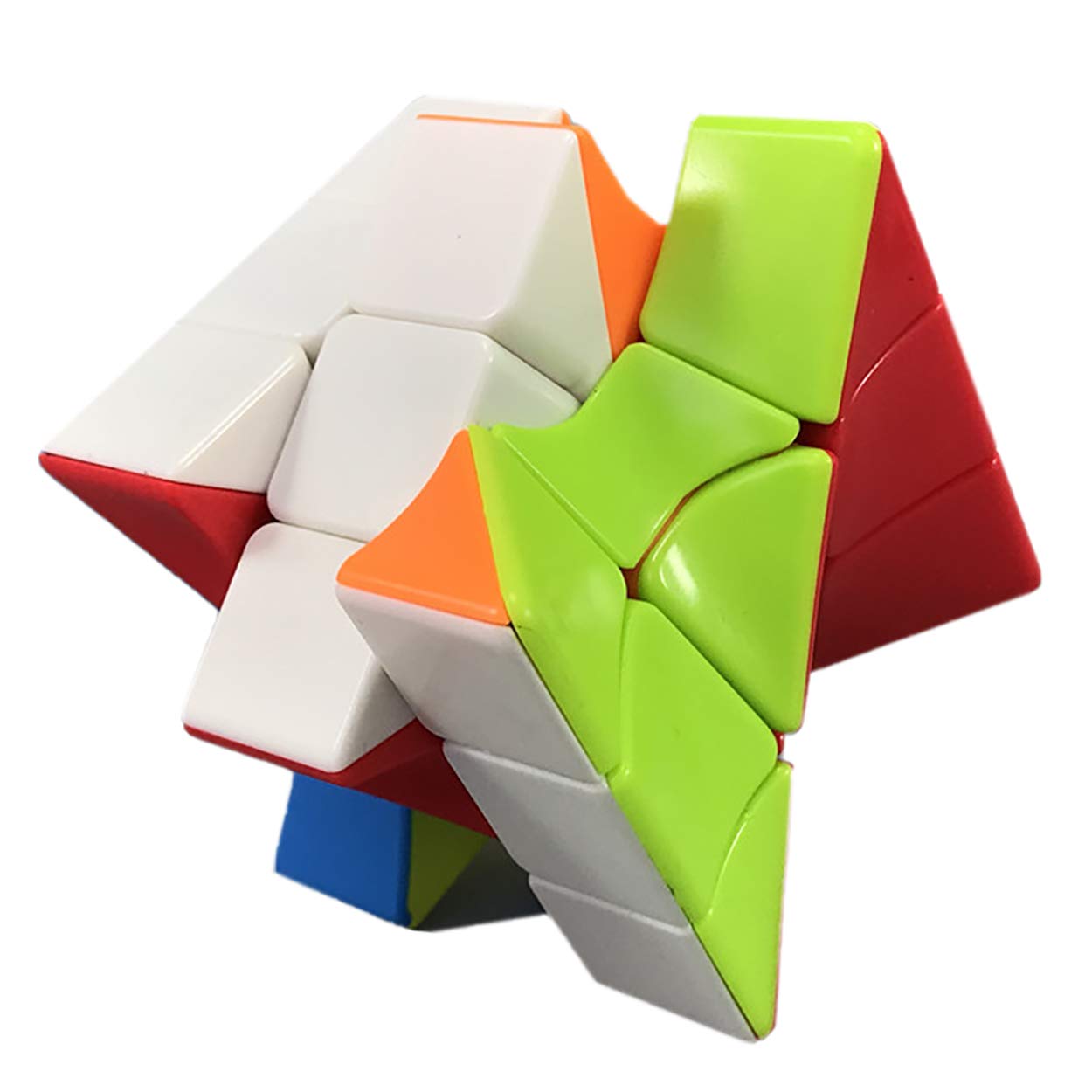 YUNTENG Cube Twist 3x3 Stickerelss Speed Cube Vivid Color Magic Puzzle Toys (Twist 3rd Order) - amzGamess