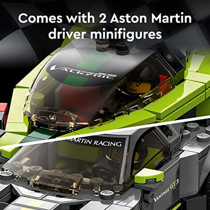 LEGO Speed Champions Aston Martin Valkyrie AMR Pro & Vantage GT3 2 Collectible Model 76910 - Race Car and Toy Set, Includes 2 Driver Minifigures, Great Gift for Boys, Girls, and Teens Ages 9+