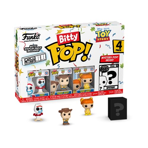 Funko Bitty Pop!: Toy Story Mini Collectible Toys 4-Pack - Forky, Woody, Gabby Gabby & Mystery Chase Figure (Styles May Vary) - amzGamess