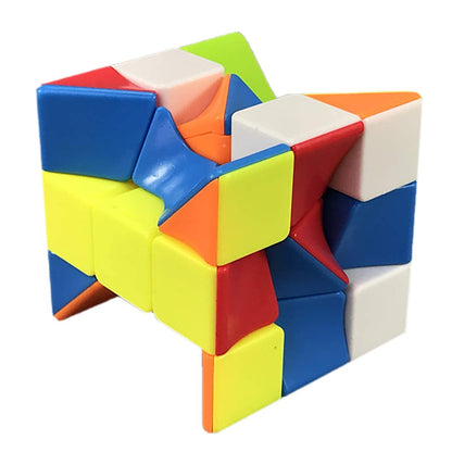 YUNTENG Cube Twist 3x3 Stickerelss Speed Cube Vivid Color Magic Puzzle Toys (Twist 3rd Order) - amzGamess