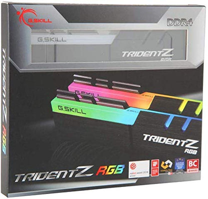 G.SKILL Trident Z RGB Series (Intel XMP) DDR4 RAM 16GB (2x8GB) 3200MT/s CL16-18-18-38 1.35V Desktop Computer Memory UDIMM (F4-3200C16D-16GTZR)