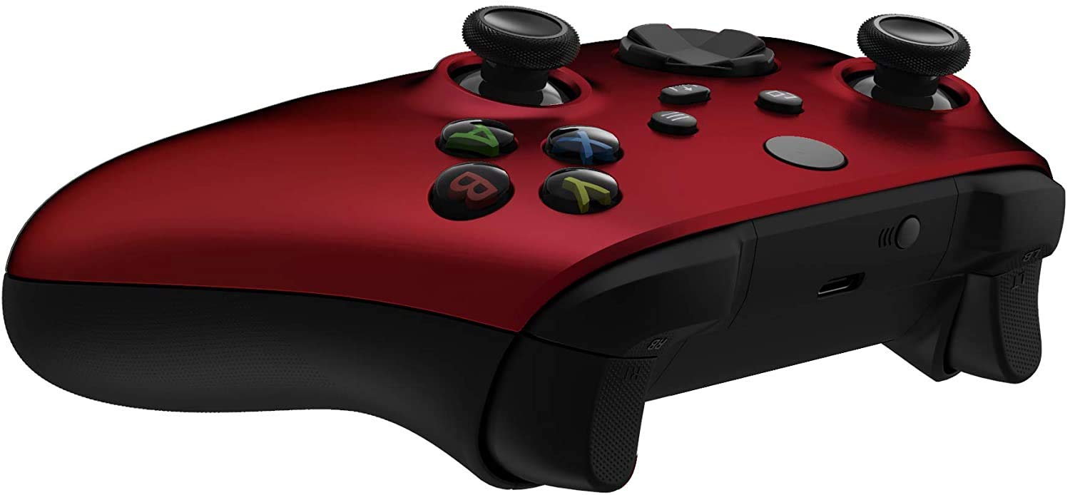 Custom Controllerzz Wireless Controller for Microsoft Xbox Series X/S & Xbox One - Custom Soft Touch Feel - Custom Xbox Series X/S Controller (X/S Red) - amzGamess