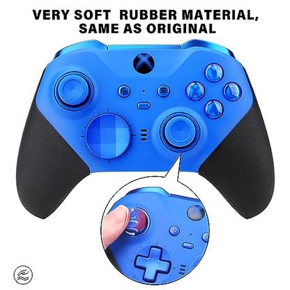 Accessories for Xbox One Elite Series 2 Controller(Model 1797), Metal Thumbsticks Paddles Joysticks Replacement Parts Kits Compatible with Xbox Elite Wireless Controller Series 2 Core(Blue) - amzGamess