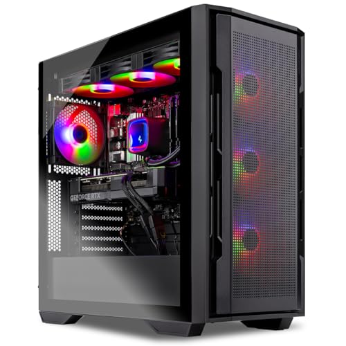 Skytech Rampage Gaming PC, Ryzen 7 7800X3D 4.2 GHz (5GHz Turbo Boost), NVIDIA RTX 4070 Super 12GB GDDR6X, 2TB SSD, 32GB DDR5 RAM 5600 RGB, 750W Gold PSU, 360mm AIO, Wi-Fi, Win 11 Home