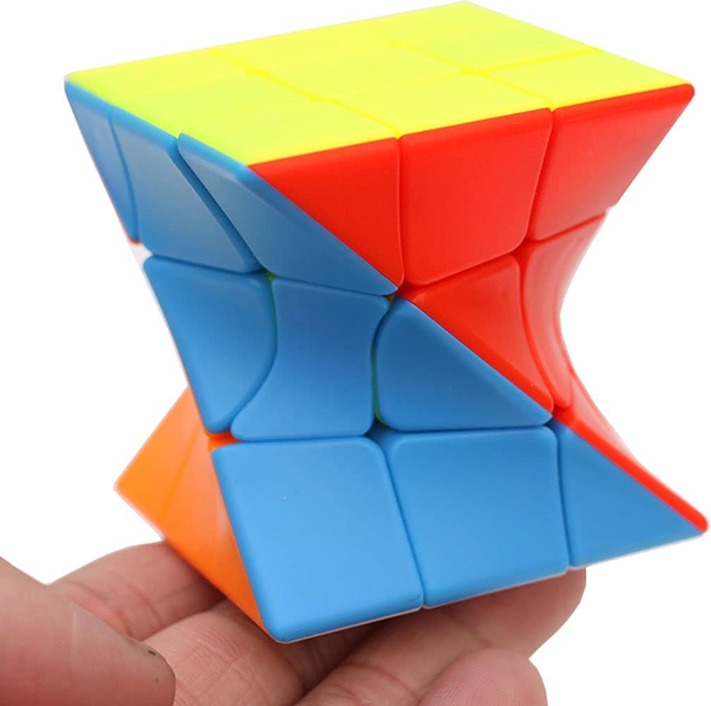 YUNTENG Cube Twist 3x3 Stickerelss Speed Cube Vivid Color Magic Puzzle Toys (Twist 3rd Order) - amzGamess