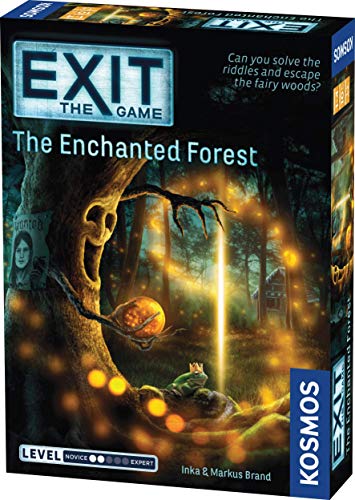 Thames & Kosmos EXIT: The Enchanted Forest| A Kosmos Escape Room Game in a Box| Family Friendly, Card-Based at-Home Escape Room Experience for 1 to 4 Players, Ages 12+ , Black