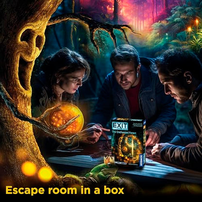 Thames & Kosmos EXIT: The Enchanted Forest| A Kosmos Escape Room Game in a Box| Family Friendly, Card-Based at-Home Escape Room Experience for 1 to 4 Players, Ages 12+ , Black