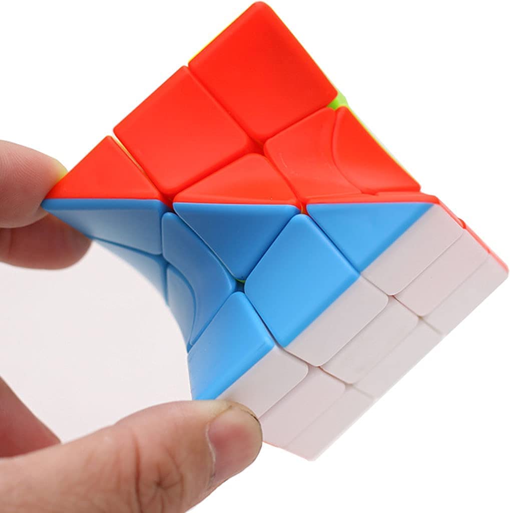 YUNTENG Cube Twist 3x3 Stickerelss Speed Cube Vivid Color Magic Puzzle Toys (Twist 3rd Order) - amzGamess