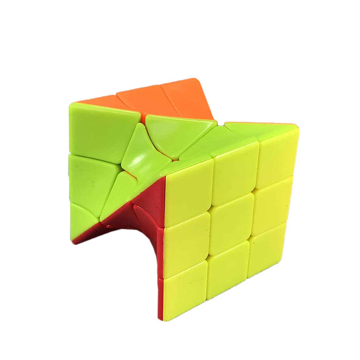 YUNTENG Cube Twist 3x3 Stickerelss Speed Cube Vivid Color Magic Puzzle Toys (Twist 3rd Order) - amzGamess