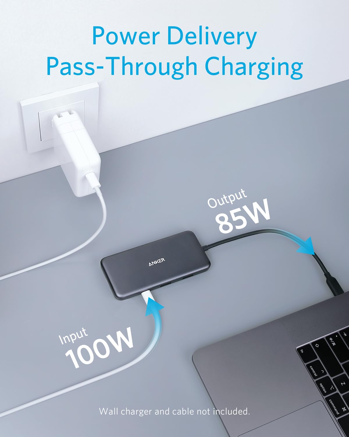 Anker USB C Hub, 341 USB-C Hub (7-in-1) with 4K HDMI, 100W Power Delivery, USB-C and 2 USB-A 5 Gbps Data Ports, microSD and SD Card Reader, for MacBook Air, MacBook Pro, XPS, and More