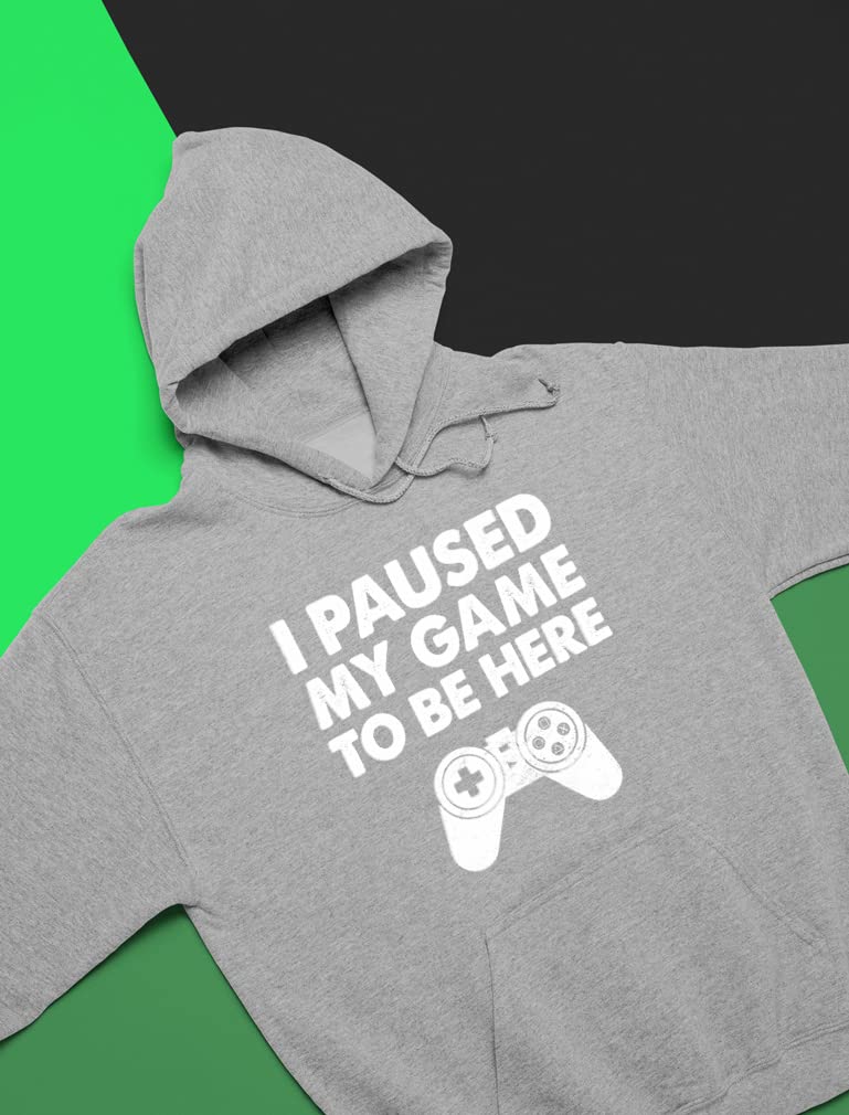 Tstars Kids Gaming Apparel I Paused My Game Gifts for Gamers Sweatshirts Hoodies Small Gray - amzGamess