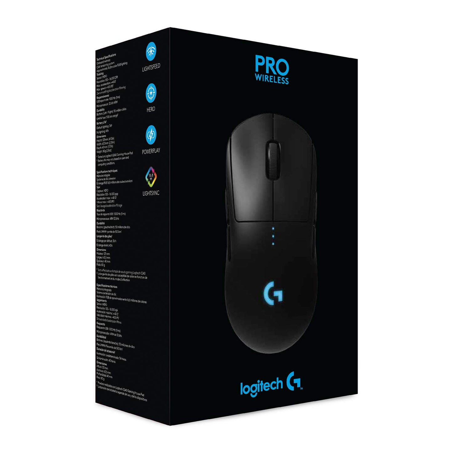 Logitech G Pro Wireless Gaming Mouse with Esports Grade Performance, Black - amzGamess