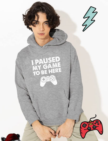 Tstars Kids Gaming Apparel I Paused My Game Gifts for Gamers Sweatshirts Hoodies Small Gray - amzGamess