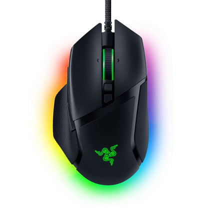 Razer Basilisk V3 Customizable Ergonomic Gaming Mouse: Fastest Gaming Mouse Switch - Chroma RGB Lighting - 26K DPI Optical Sensor -Classic Black - amzGamess