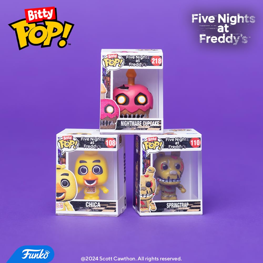 Funko Bitty Pop!: Five Nights at Freddy's Mini Collectible Toys 4-Pack - Ballora, Funtime Foxy, Baby & Mystery Chase Figure (Styles May Vary) - amzGamess