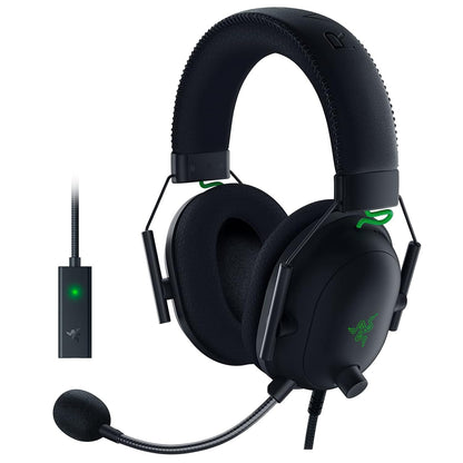 Razer BLACKSHARK V2 and USB SOUND CARD multi-Platform Headset For ESPORTS PC/MAC/PLAYSTATION 4/ SWITCH/ XBOX 1/ SMARTPHONE 50MM DRIVERS. - amzGamess