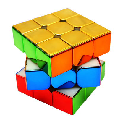 beekbork 3x3 Speed Cube, Mirror Surface Magic Cube, Original Stickerless Magic Cube, A Shiny Puzzle Game and a Brain Teasers - amzGamess