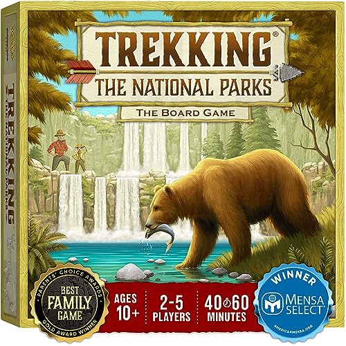 Underdog Games Trekking The National Parks - The Award-Winning Family Board Game | Designed for National Park Lovers | Great for Kids Ages 10 and Up | Easy to Learn