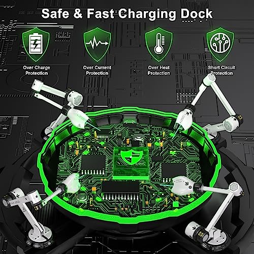 Ukor Fast Charging 4x4800mWh(4x2000mAh) Rechargeable Battery Pack with Charger for Xbox Controller Rechargeable Batteries Xbox for Xbox One/Xbox Series X|S Xbox One S/Xbox One X/Xbox One Elite - amzGamess