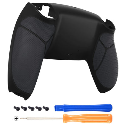 eXtremeRate Black Performance Rubberized Grip Custom Back Housing Bottom Shell Compatible with ps5 Controller, Replacement Back Shell Cover Compatible with ps5 Controller - amzGamess