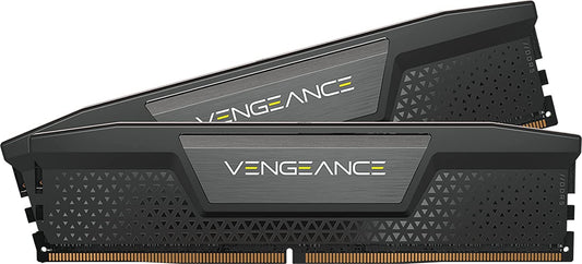 CORSAIR VENGEANCE DDR5 RAM 64GB (2x32GB) 5200MHz CL40 Intel XMP iCUE Compatible Computer Memory - Black (CMK64GX5M2B5200C40)