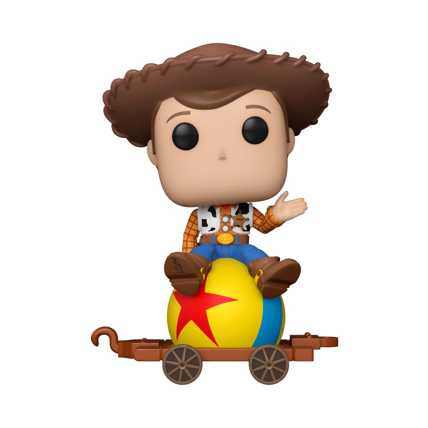 Funko Pop! Train: Disney 100 - Woody on Luxo Ball, Woody, Amazon Exclusive - amzGamess
