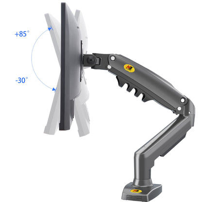 NB North Bayou Monitor Desk Mount Stand Full Motion Swivel Monitor Arm with Gas Spring for 17-30''Computer Monitors(Within 4.4lbs to 19.8lbs) F80