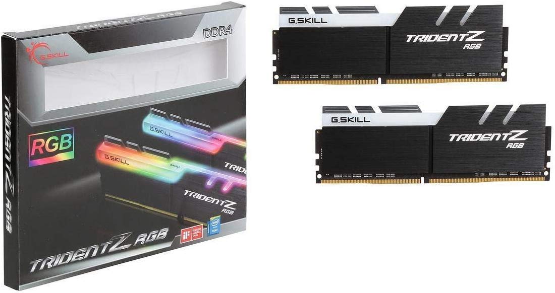 G.SKILL Trident Z RGB Series (Intel XMP) DDR4 RAM 16GB (2x8GB) 3200MT/s CL16-18-18-38 1.35V Desktop Computer Memory UDIMM (F4-3200C16D-16GTZR)