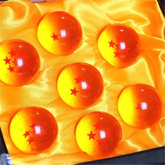JoySee Toy Crystal Glass Ball Stars，Anime Collectibles New Gift Box Set of 7pcs 43mm/1.7 in in Diameter - amzGamess