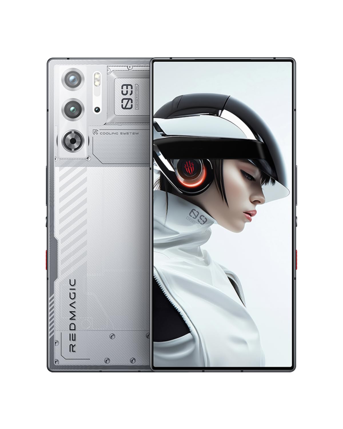 REDMAGIC 9 Pro Smartphone 5G, 120Hz Gaming Phone, 6.8" Full Screen, Under Display Camera, 6500mAh Android Phone, Snapdragon 8 Gen 3, 16+512GB, 80W Charger, Dual-Sim, US Unlocked Cell Phone Silver