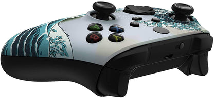 Custom Controllerzz Wireless Controller for Microsoft Xbox Series X/S & Xbox One - Custom Soft Touch Feel - Custom Xbox Series X/S Controller (X/S Waves) - amzGamess
