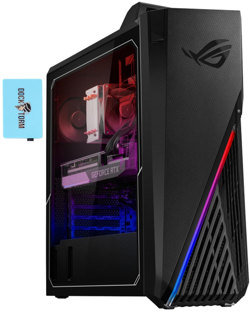 ASUS ROG Strix Gaming Desktop PC (8-Core AMD Ryzen 7 5800X Upto 4.7, GeForce RTX 3070 8GB GDDR6, 32GB DDR4, 1TB PCIe SSD, 750W PSU, WiFi 6, Bluetooth 5.2, Win 11 Home) with KYB, Mouse, & DKZ Hub