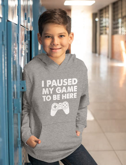 Tstars Kids Gaming Apparel I Paused My Game Gifts for Gamers Sweatshirts Hoodies Small Gray - amzGamess
