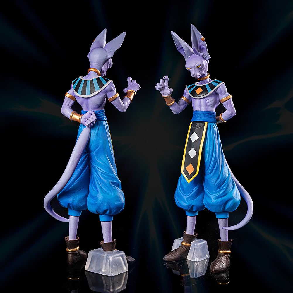 LESESOBE Beerus Figure Statues Figurine Lord Beerus Figure DBZ Collection Birthday Gifts PVC 10.5 Inch - amzGamess