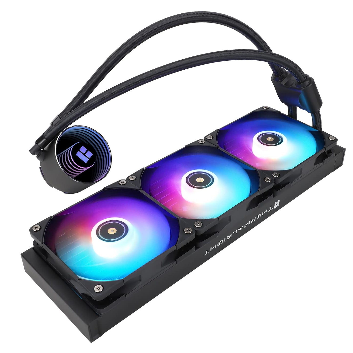 Thermalright Frozen Notte 360 Black ARGB Water Cooling CPU Cooler, 360 Black CPU Cooler Specifications, 3×120mm PWM Fans, S-FDB V2 Bearings, Suitable for AMD/AM4/AM5, Intel 1700/1150/1151/1200/2011