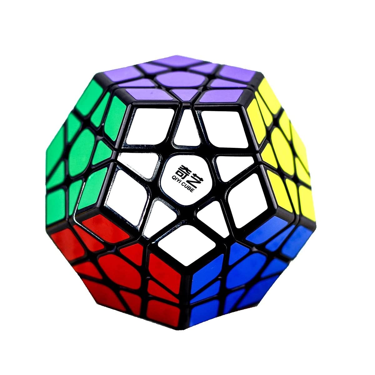 Megaminx Speed Cube, 3x3x3 Pentagonal Speed Cube Dodecahedron Magic Cube Puzzle Black - amzGamess