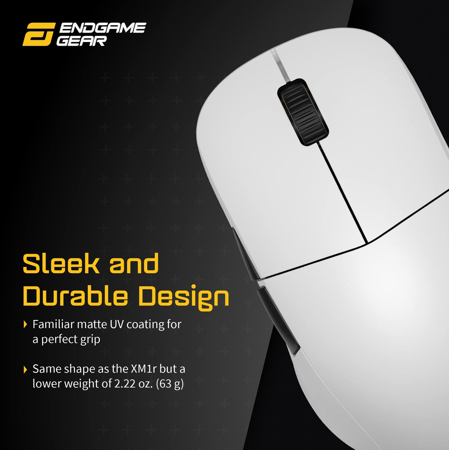 ENDGAME GEAR XM2we Wireless Gaming Mouse, Programmable Mouse with 5 Buttons and 19,000 DPI, White - amzGamess