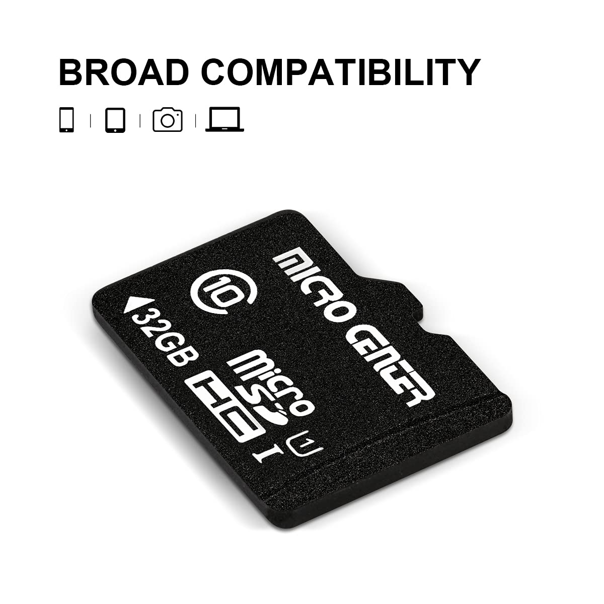 INLAND Micro Center 32GB Class 10 MicroSDHC Flash Memory Card with Adapter for Mobile Device Storage Phone, Tablet, Drone & Full HD Video Recording - 80MB/s UHS-I, C10, U1 (2 Pack)