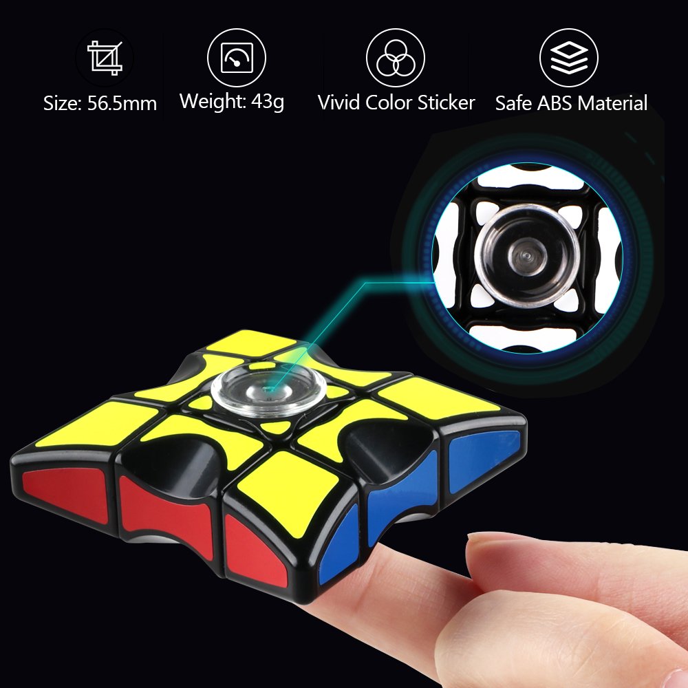 D-FantiX Fidget Spinners Cube, 1x3x3 Floppy Cube Puzzle Fidget Spinner Anti-Anxiety Fidget Toys for Kids Adults - amzGamess