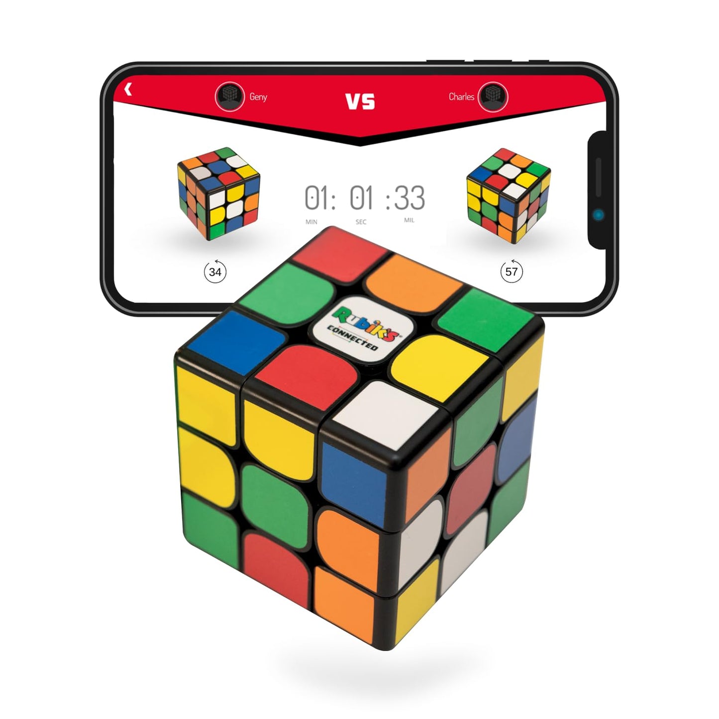 The Original Rubik’s Connected - Smart Digital Electronic Rubik’s Cube That Allows You to Compete with Friends & Cubers Across The Globe. App-Enabled STEM Puzzle That Fits All Ages and Capabilities - amzGamess