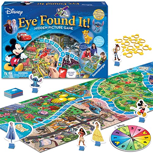 Ravensburger World of Disney Eye Found It Board Game - Engaging Fun for Kids and Adults | Suitable for Ages 4 and Up | Promotes Critical Thinking Skills | Featuring Beloved Disney Characters