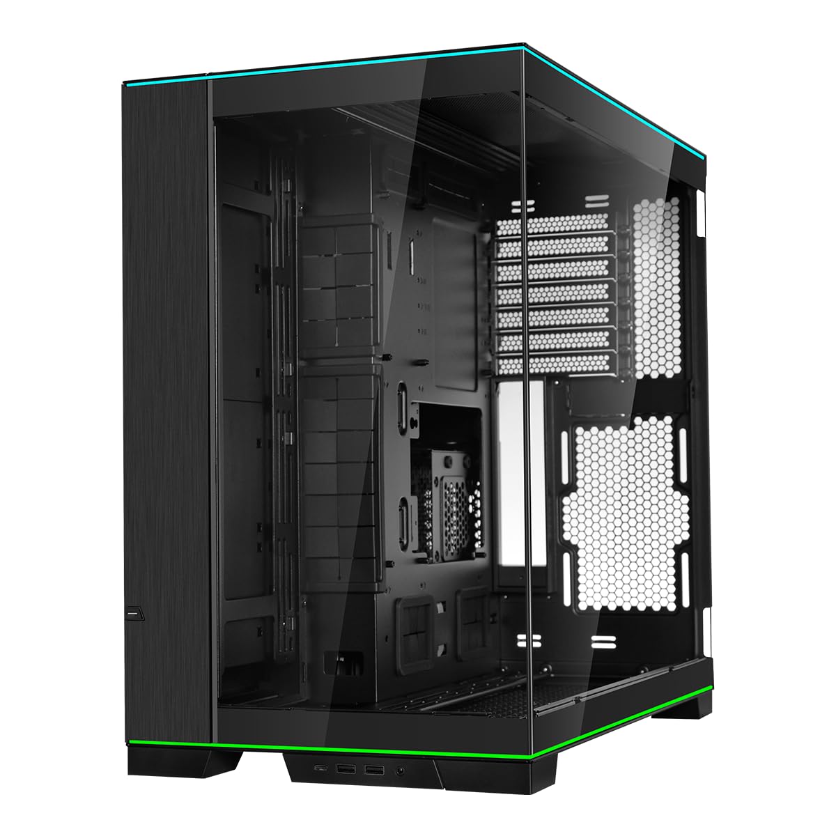 Lian Li O11D EVO RGB E-ATX gaming dual chamber case - ARGB lighting strips - Up to 420mm radiator - Cable management - Front and side tempered glass panels - Reversible chassis (O11DERGBX.US)