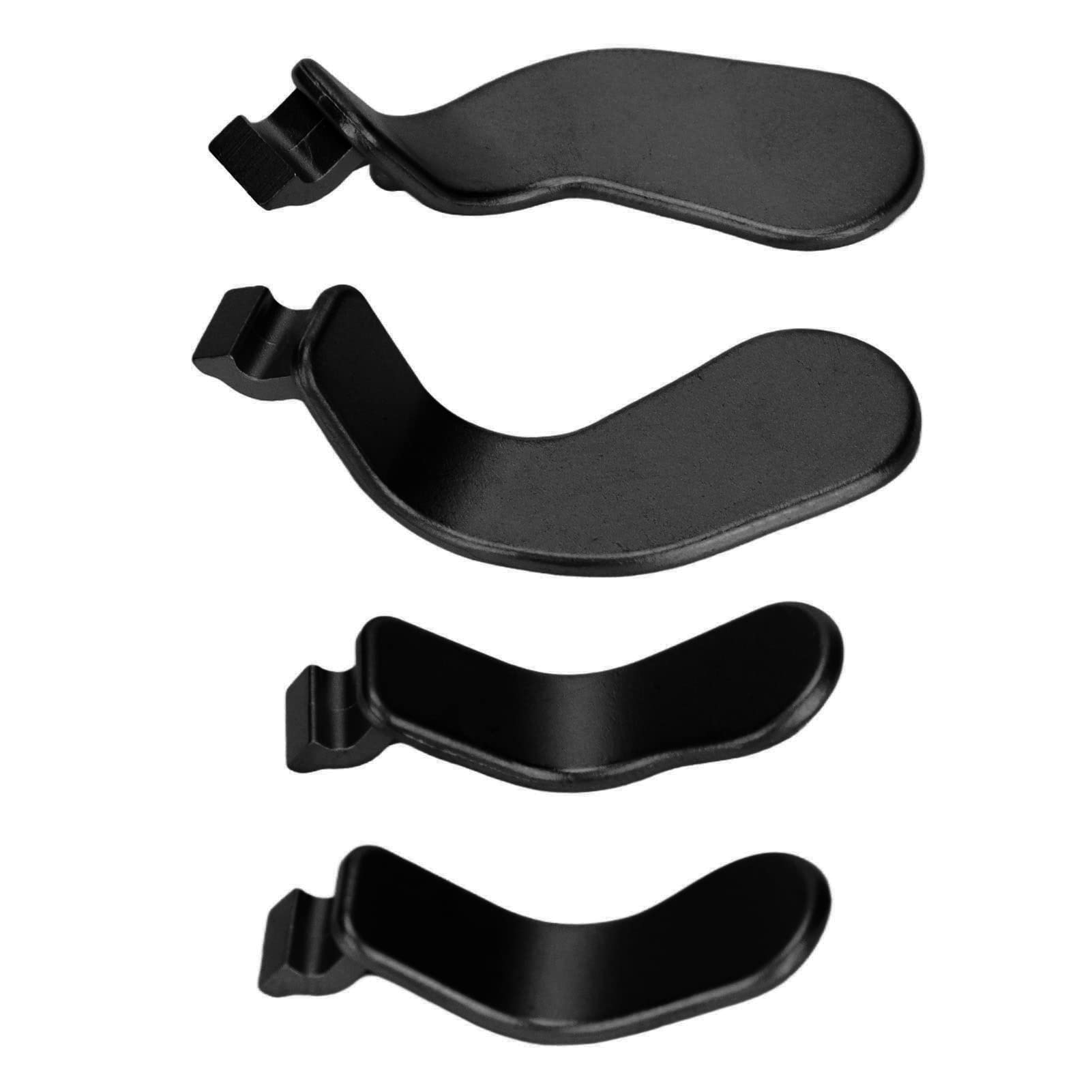 Estink Controller Paddles Kit, Pack of 4 Stainless Steel Trigger Paddles Replacement Controller Parts Video Games Accessories Fit for Xbox One Elite Controller Series 2 Model 1797 (Black) - amzGamess