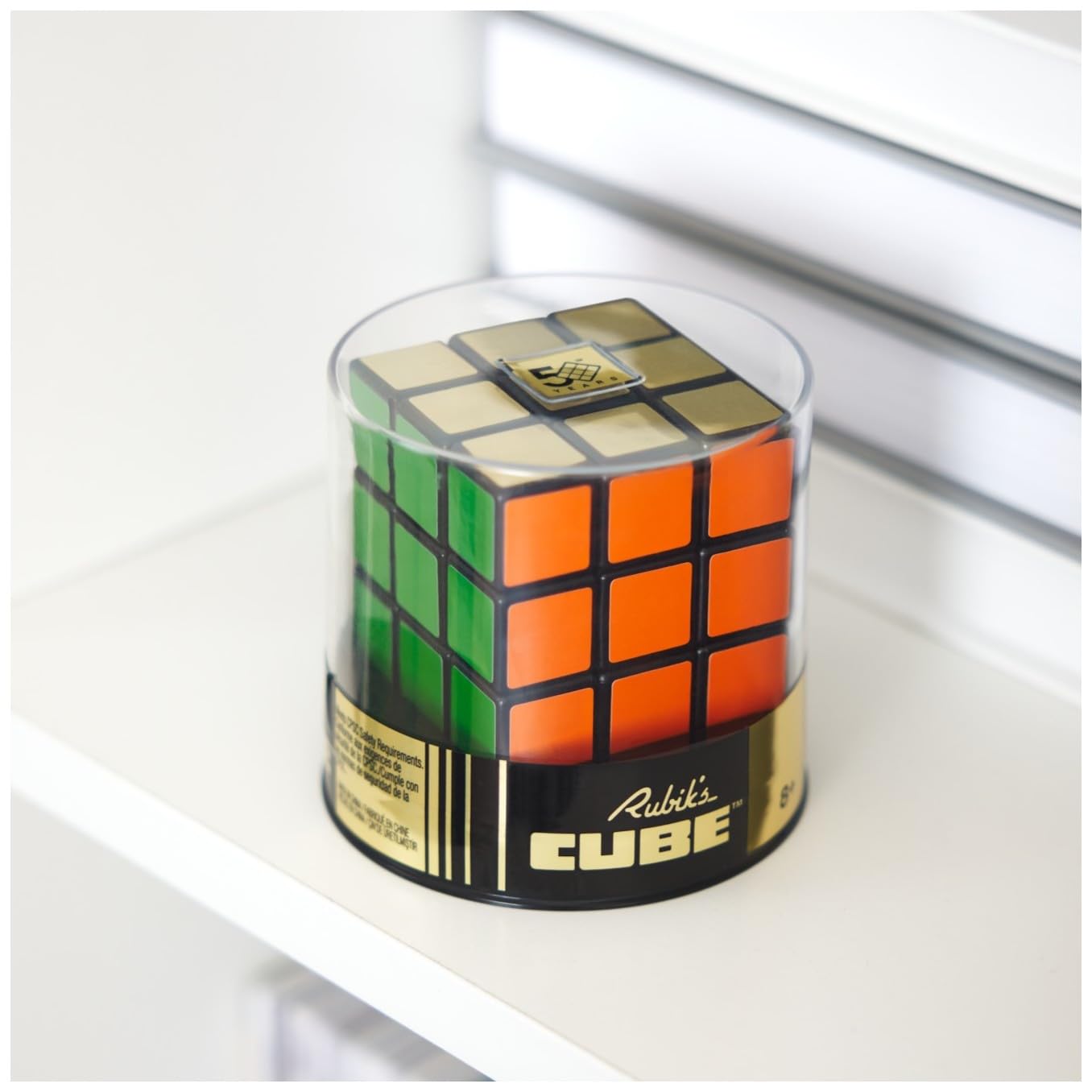 Rubik’s Cube, Special Retro 50th Anniversary Edition, Original 3x3 Color-Matching Puzzle Classic Problem-Solving Challenging Brain Teaser Fidget Toy, for Adults & Kids Ages 8+ - amzGamess