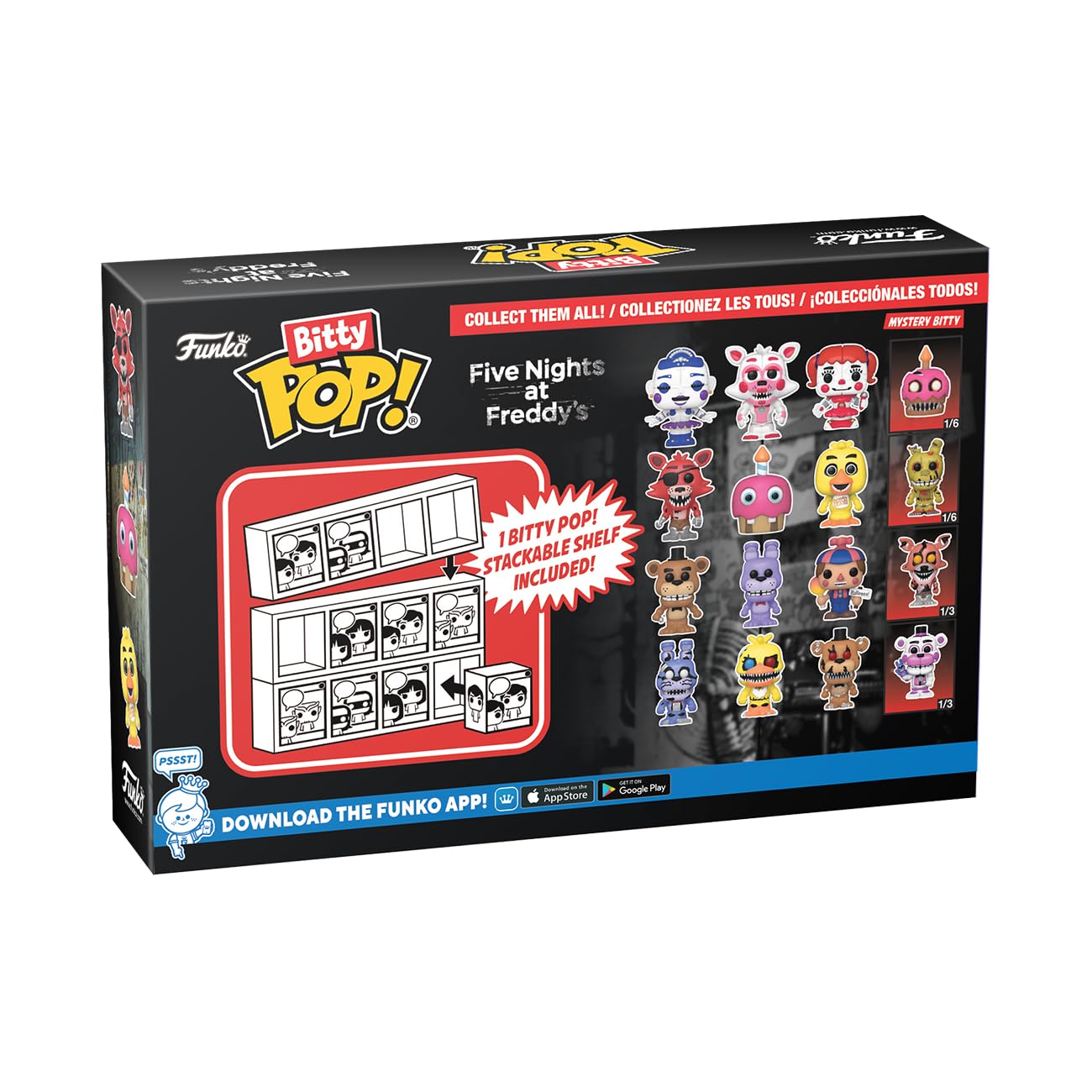 Funko Bitty Pop!: Five Nights at Freddy's Mini Collectible Toys 4-Pack - Ballora, Funtime Foxy, Baby & Mystery Chase Figure (Styles May Vary) - amzGamess