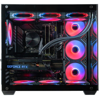 Panorama Gamer Desktop PC (NVD GeForce RTX 4090, Intel 24-Core i9-14900KF Processor, 96GB RAM, 2TB NVMe SSD + 12TB HDD, WiFi + BT, Windows 11 Pro) High-Airflow RGB Gaming Computer