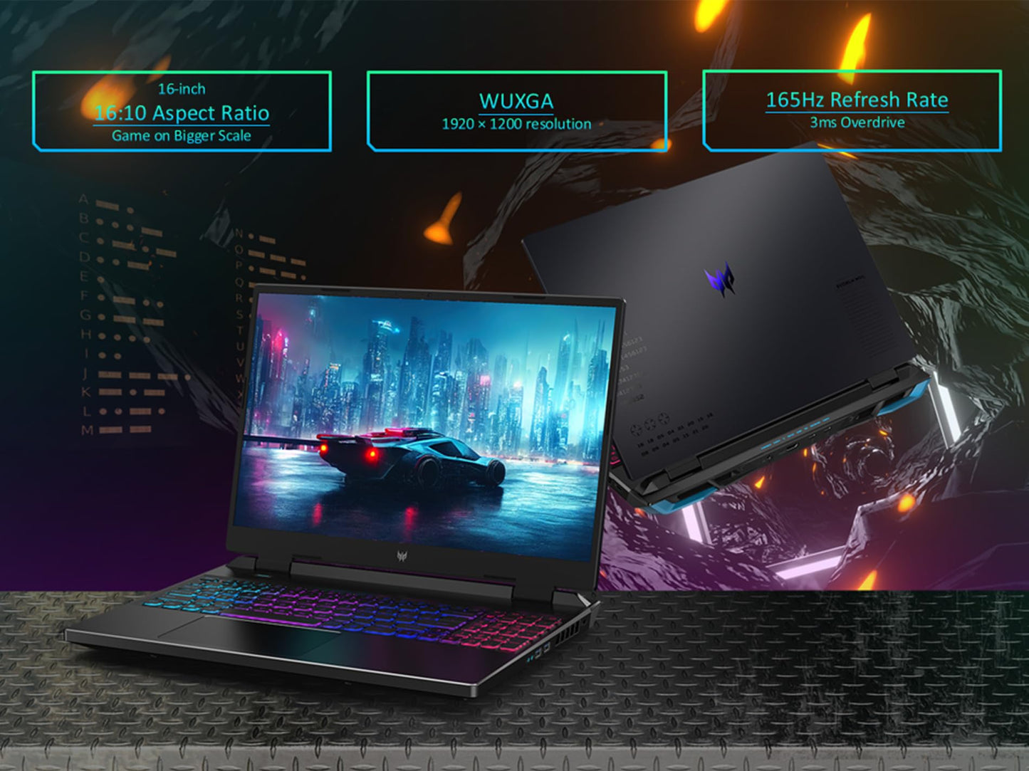 Acer Predator Helios Neo 16 Gaming Laptop | Intel Core i7-13650HX | NVIDIA GeForce RTX 4060 | 16" WUXGA 1920 x 1200 165Hz G-SYNC Display | 16GB DDR5 | 512GB Gen 4 SSD | Killer Wi-Fi 6E | PHN16-71-76H5