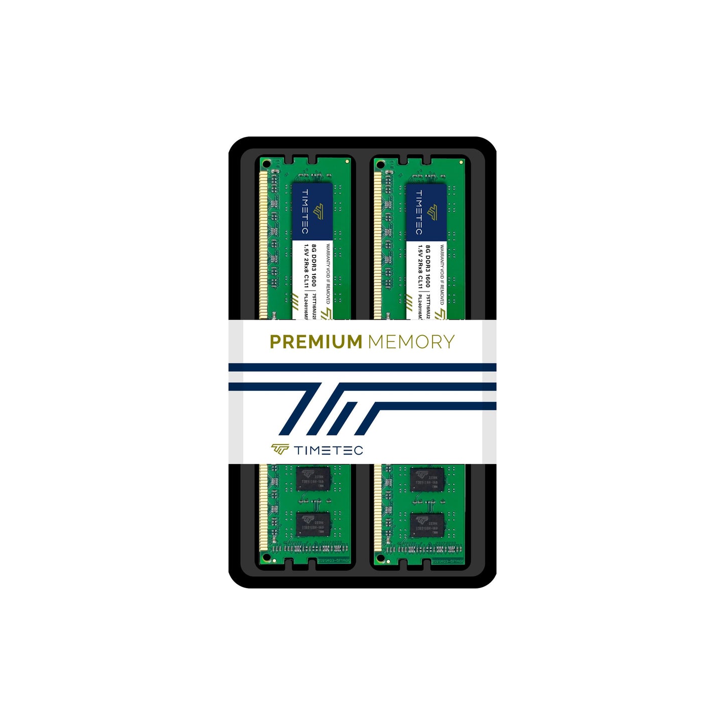 Timetec 16GB KIT(2x8GB) DDR3 1600MHz (DDR3-1600) PC3-12800 (PC3-12800U) Non-ECC Unbuffered 1.5V CL11 2Rx8 Dual Rank 240 Pin UDIMM Desktop PC Computer Memory RAM(SDRAM) Module Upgrade